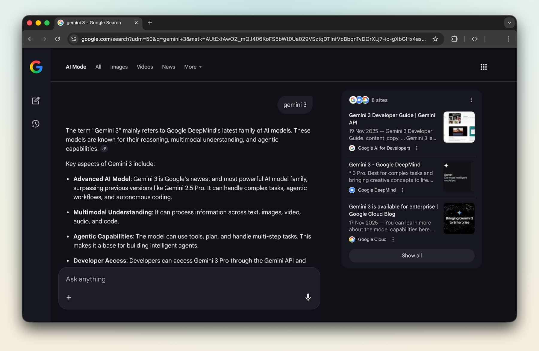 Google Search AI Mode